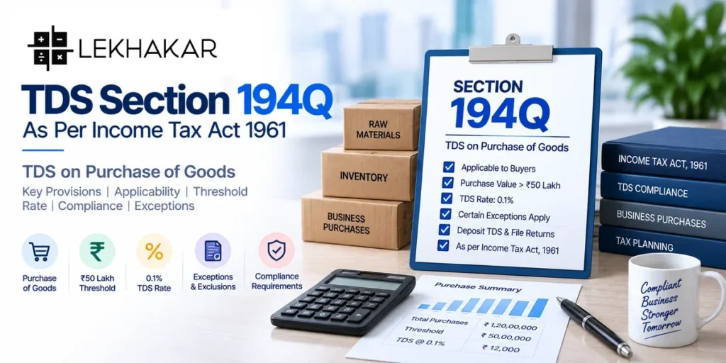 TDS Section 194Q as per Income Tax Act 1961