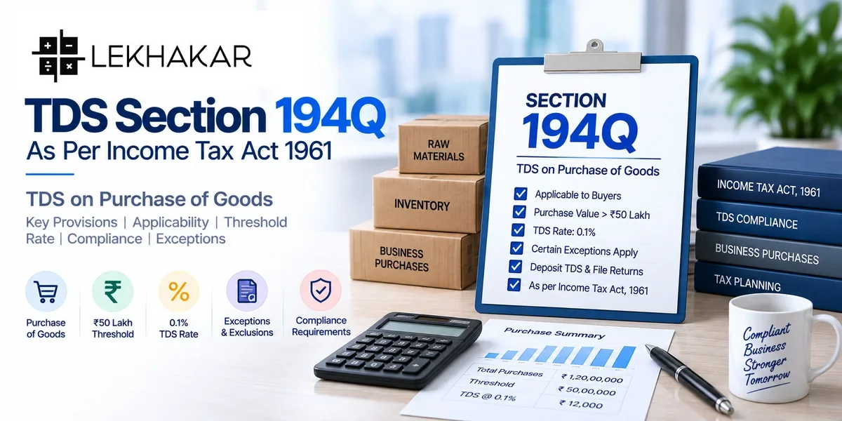 TDS Section 194Q as per Income Tax Act 1961