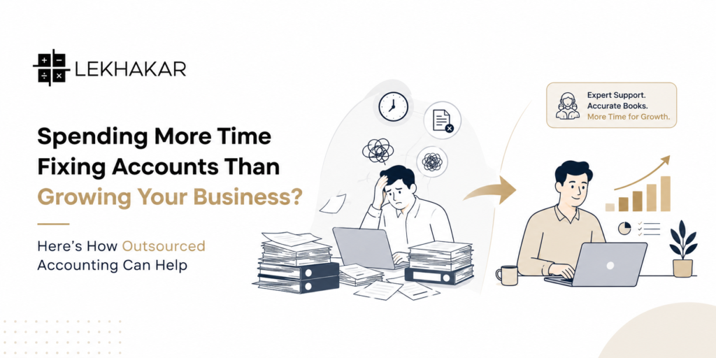 Outsourced accounting helps businesses save time on bookkeeping and focus on business growth