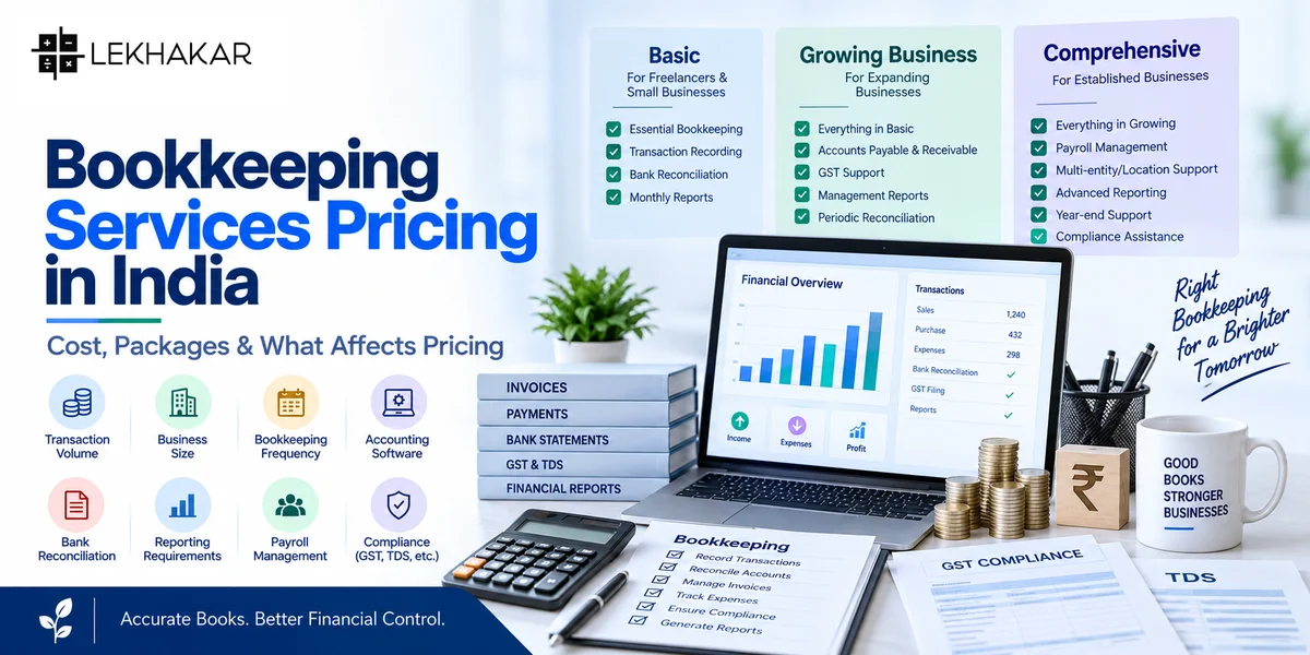 Bookkeeping Services Pricing in India